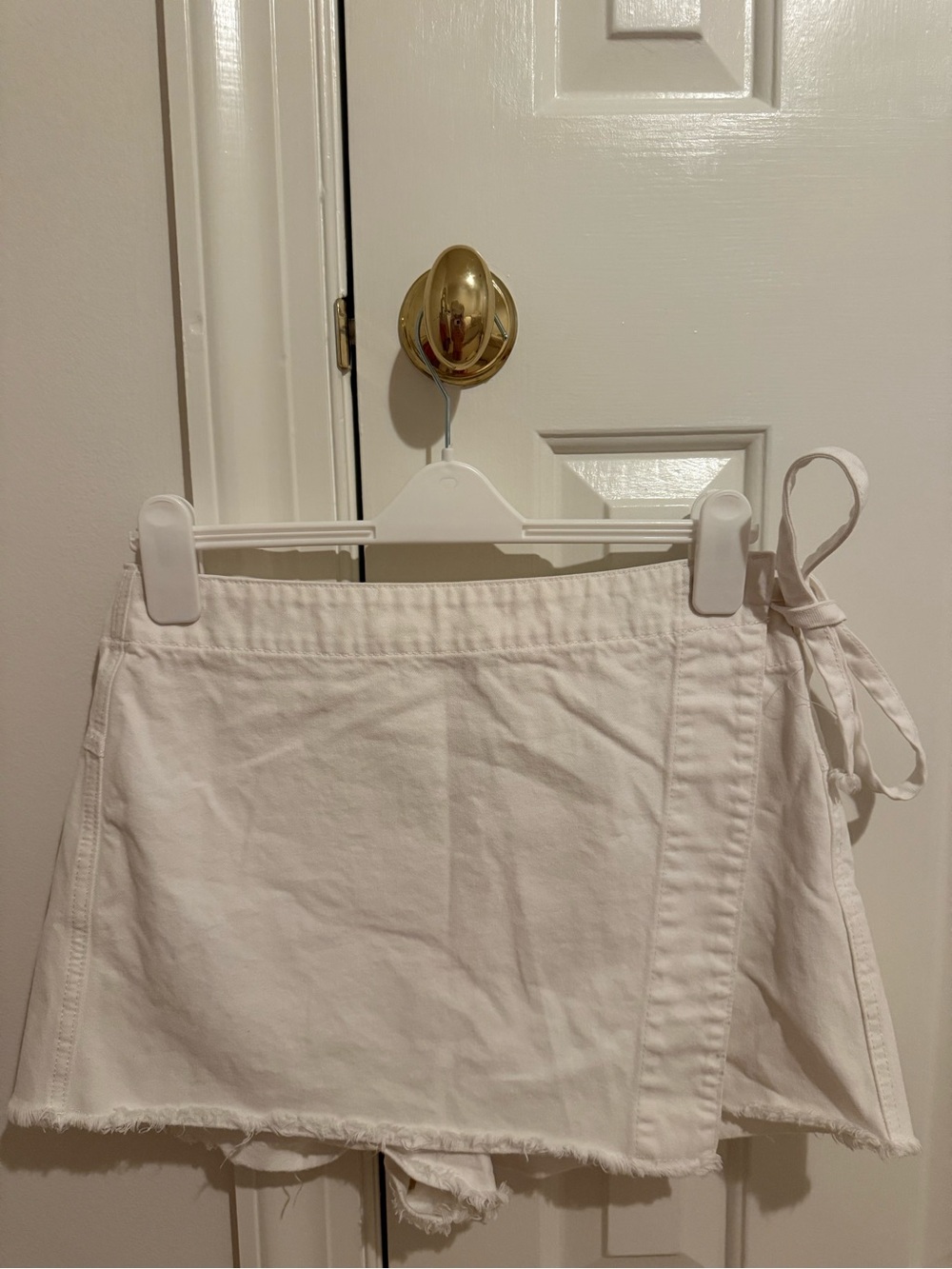 Free people White Tie-Waist Wrap Skort